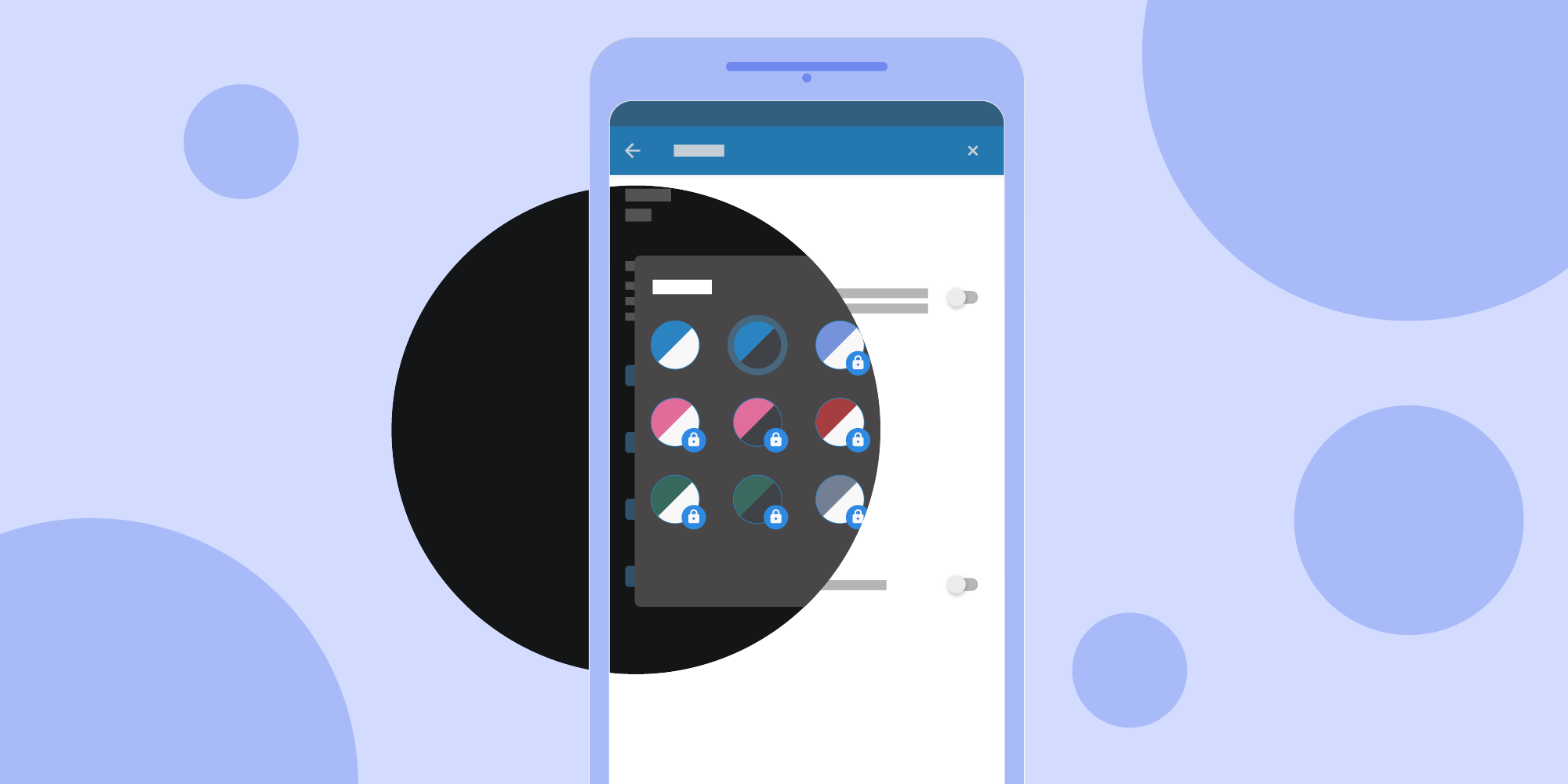 Illustration: Change Android Themes Instantly Using the Circular Reveal Animation