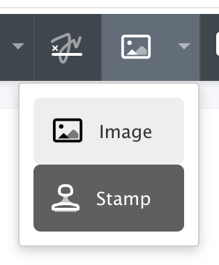 Stamp Annotation Templates Toolbar Button