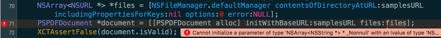 Xcode Error Message