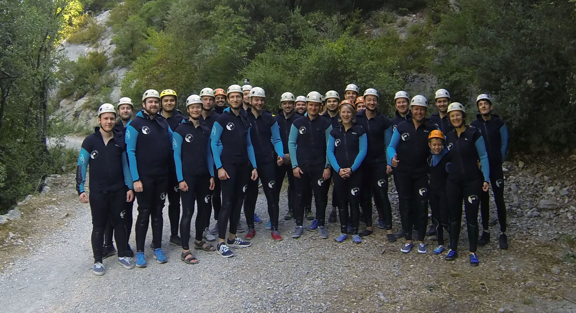 Canyoning in Catalunya, Spain, August 2016