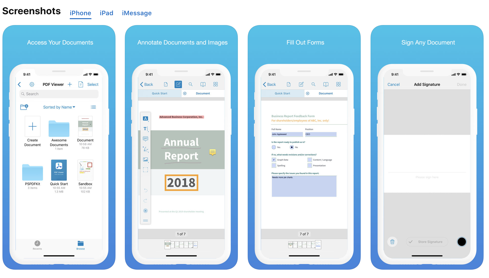App Store Screenshot Examples