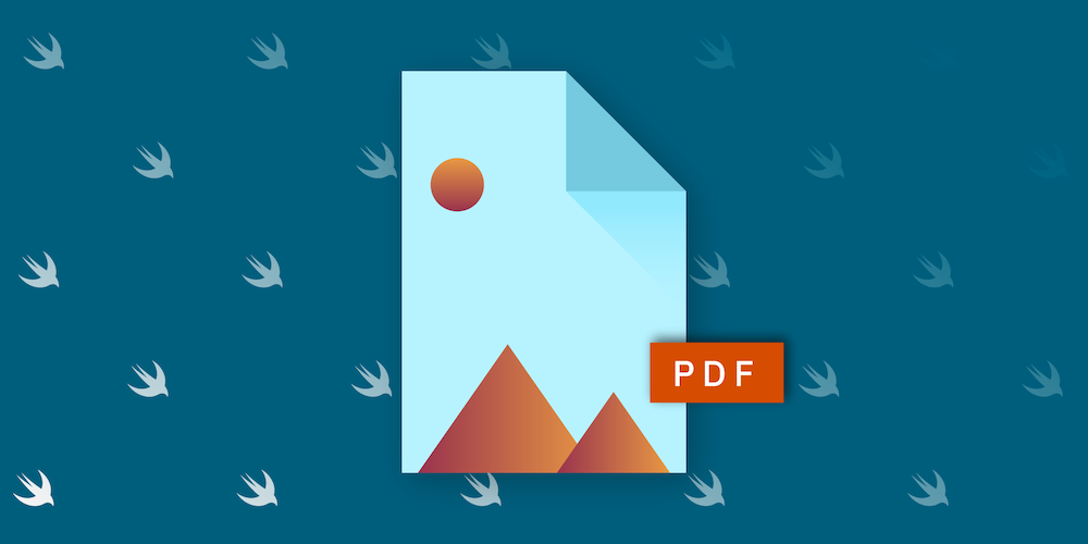 Illustration: Converting an Image to a PDF in Swift