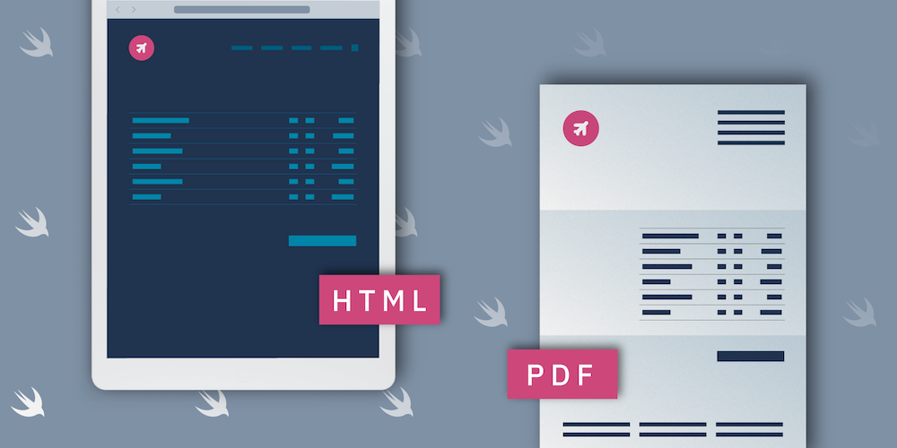 Illustration: How to Convert HTML to PDF with Swift