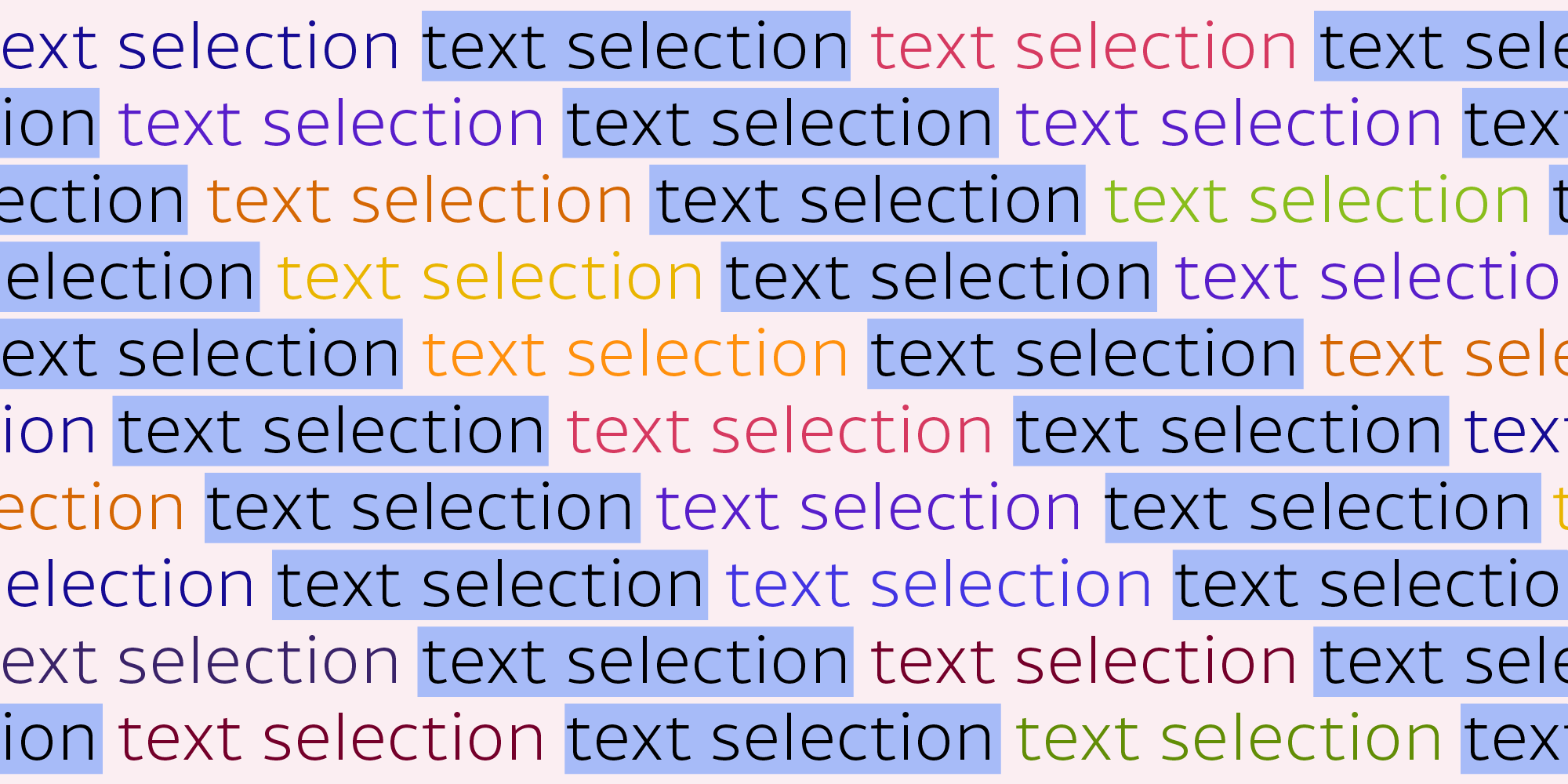 Illustration: Text Selection Regression in Chrome 83