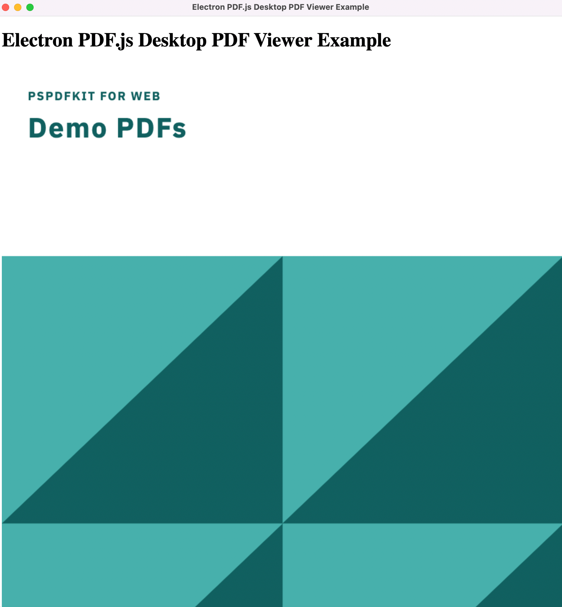 Electron PDF.js Desktop PDF Viewer Example
