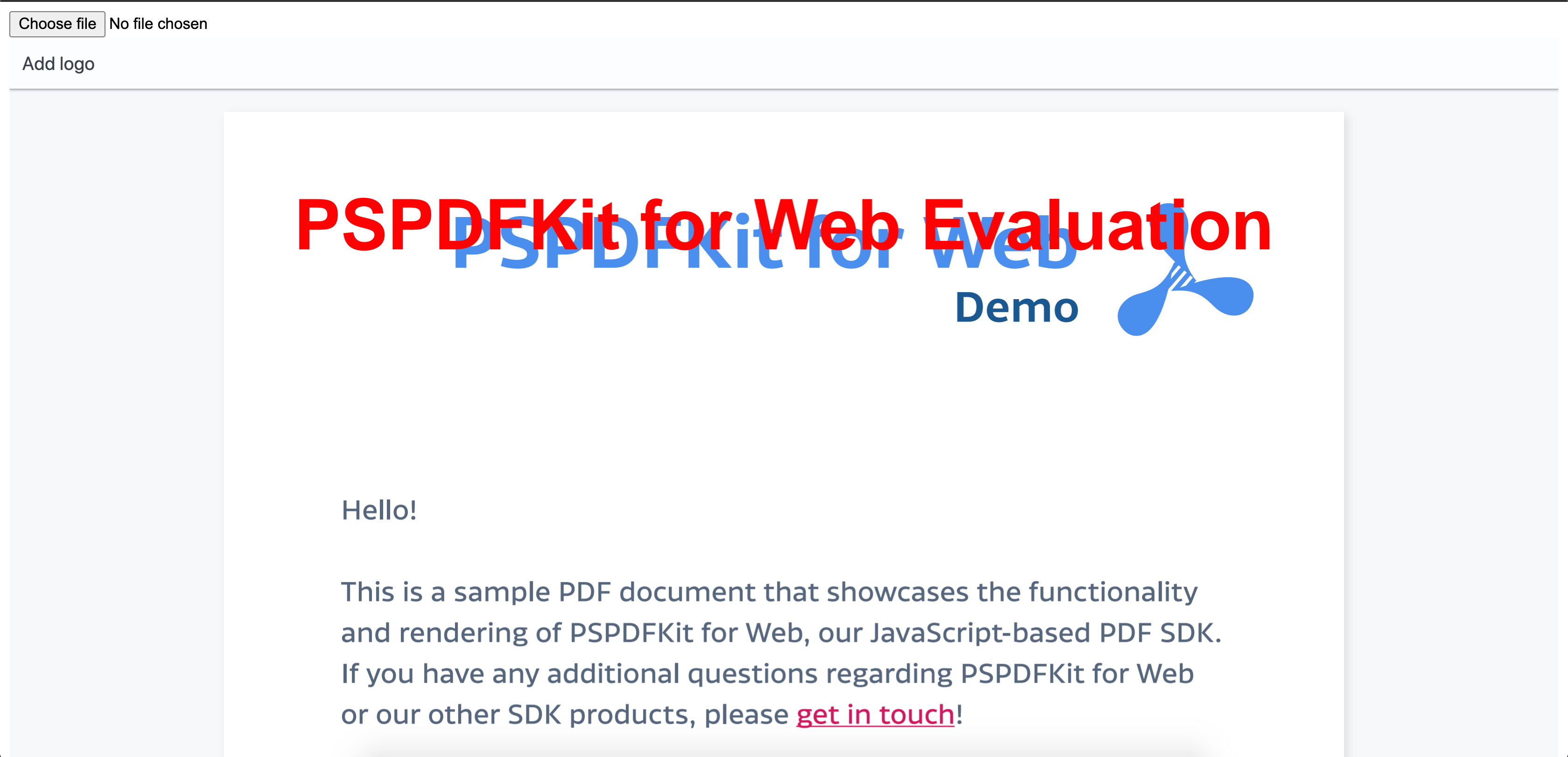 PDF without Logo