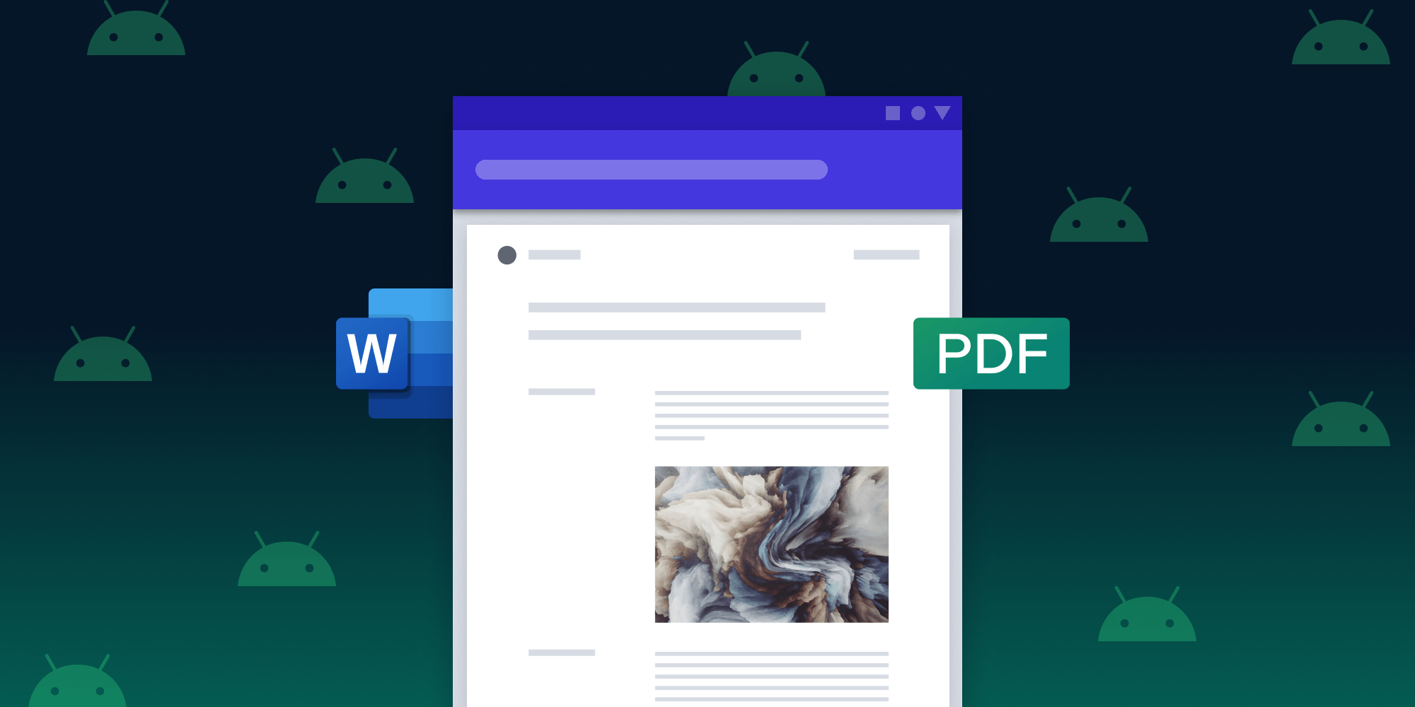 Illustration: How to Convert a Word Document to PDF on Android