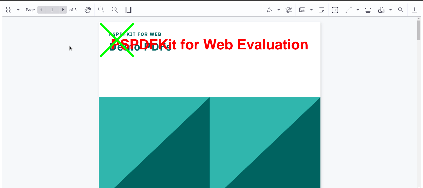Adding ink annotations to a PDF