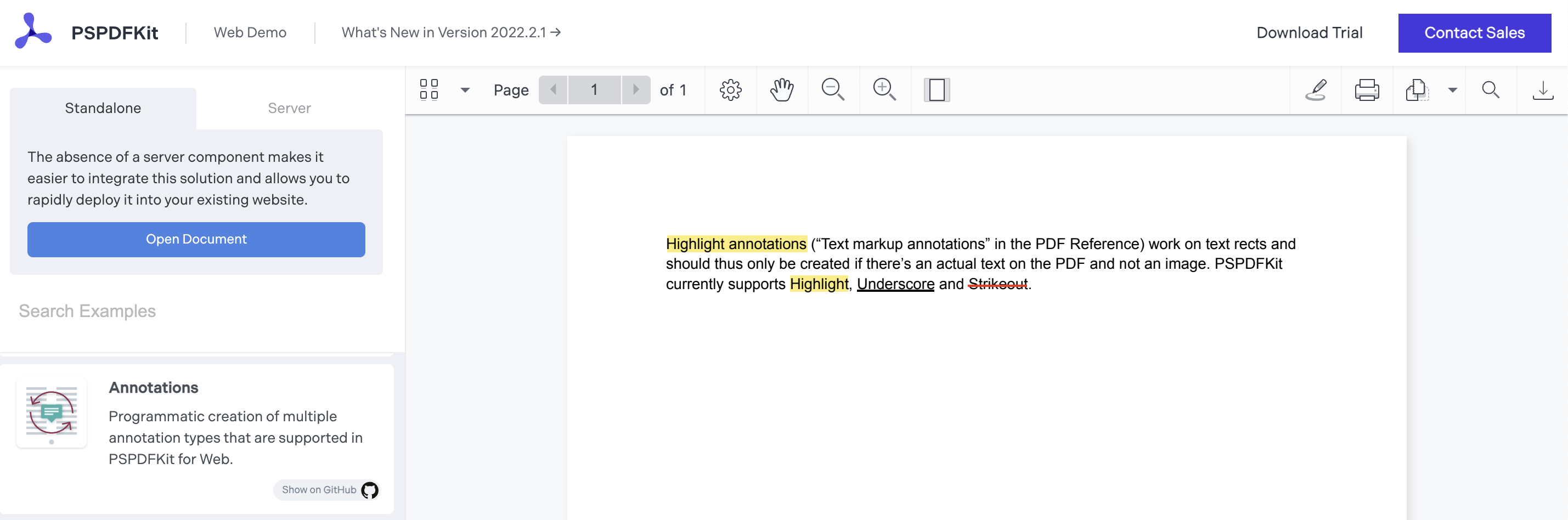 Text with highlighting, underlining, and strikeout annotations