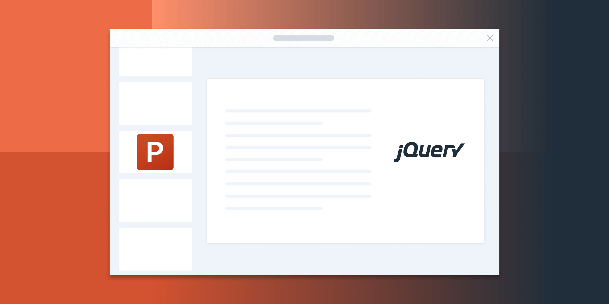 Illustration: How to Build a jQuery PowerPoint (PPT and PPTX) Viewer