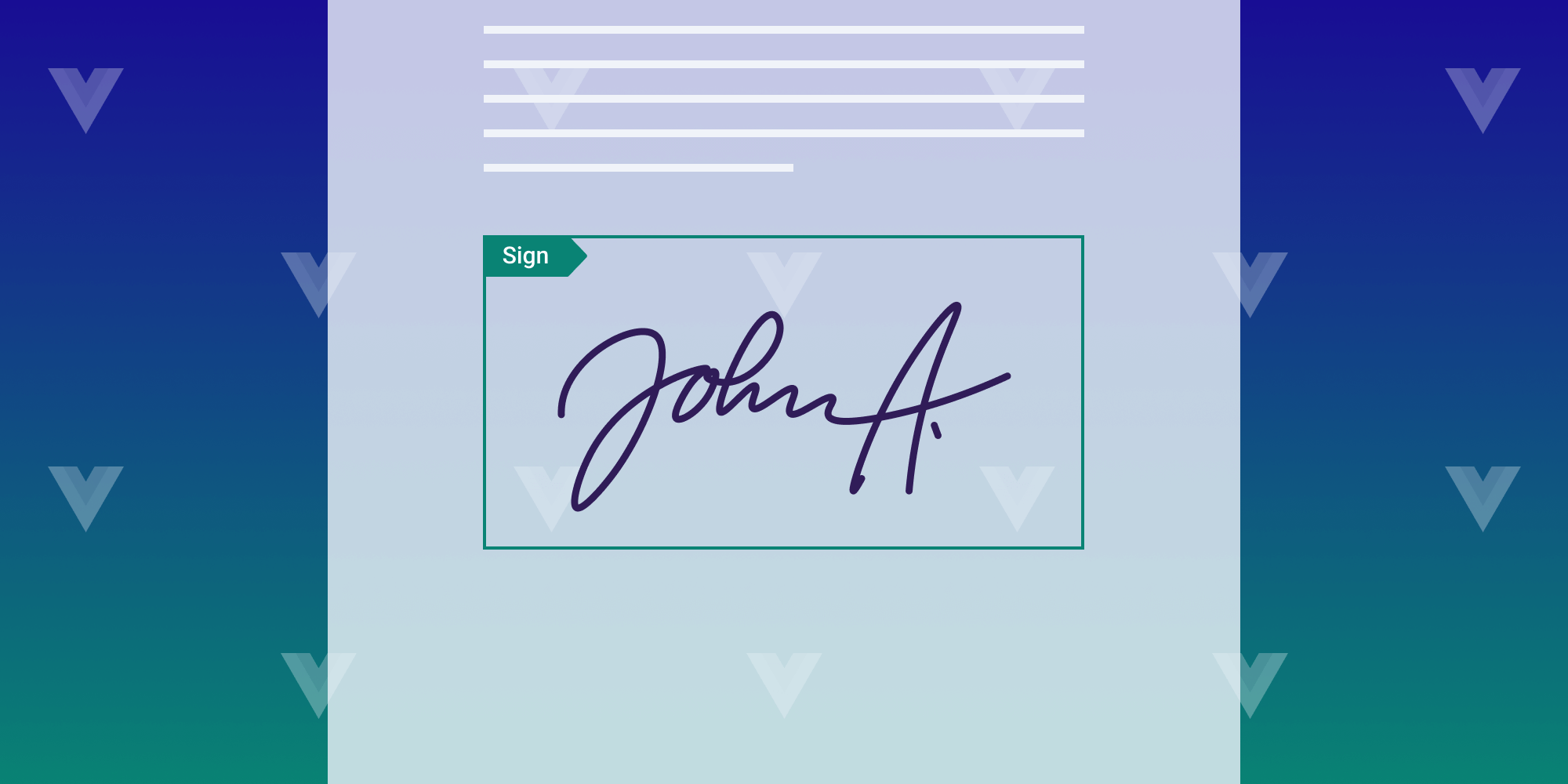 Illustration: How to Add a Signature to a PDF Using Vue.js