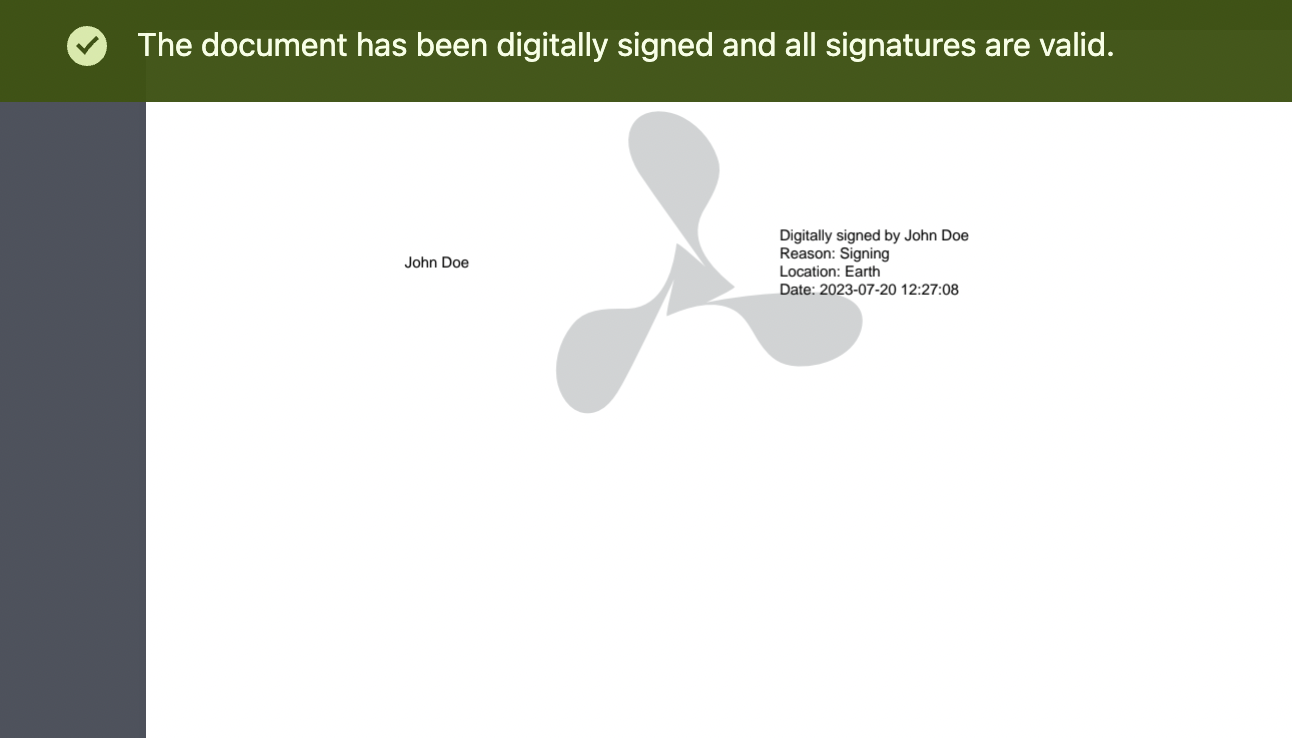 Visible Digital Signing