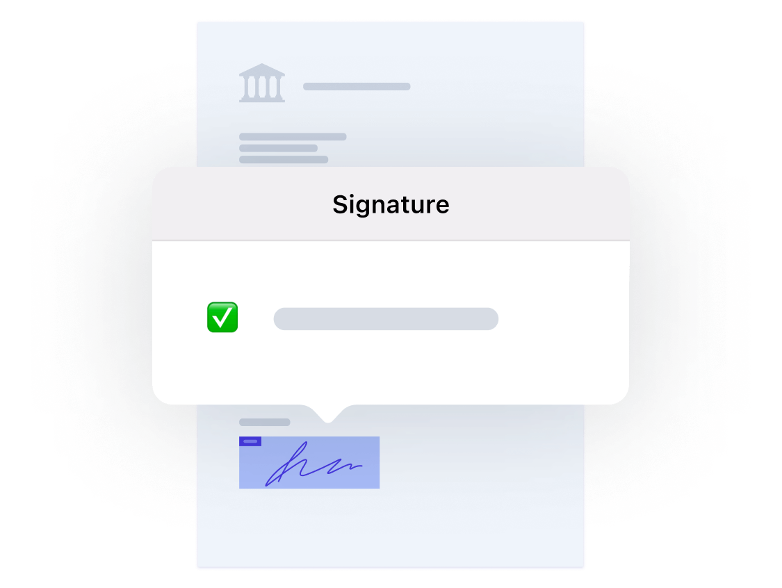Document with valid digital signature popup from signature annotation