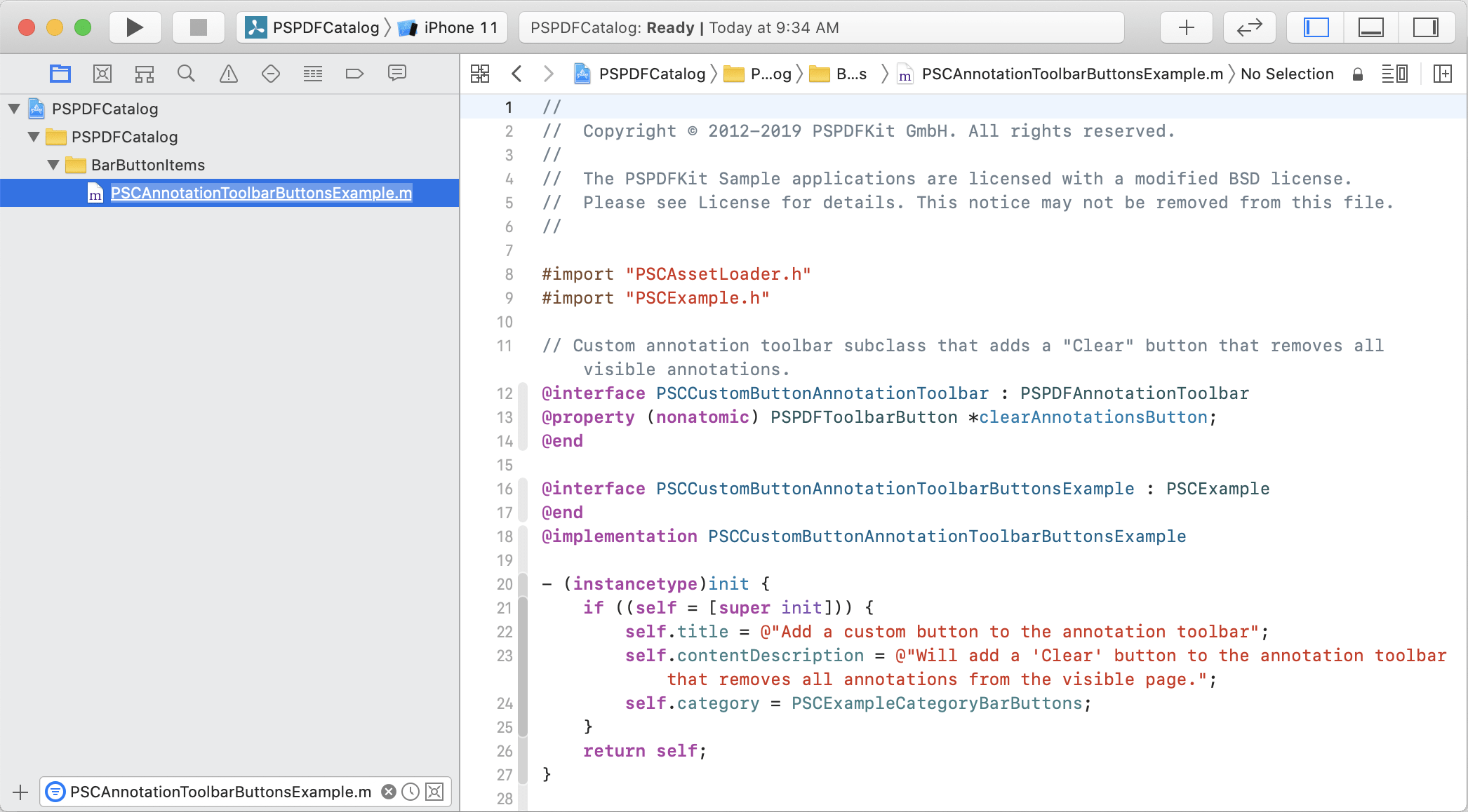 how to write c code in xcode