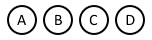 Circles with A, B, C, D