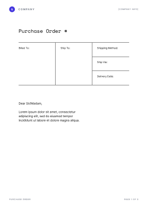 Purchase Order Template Preview