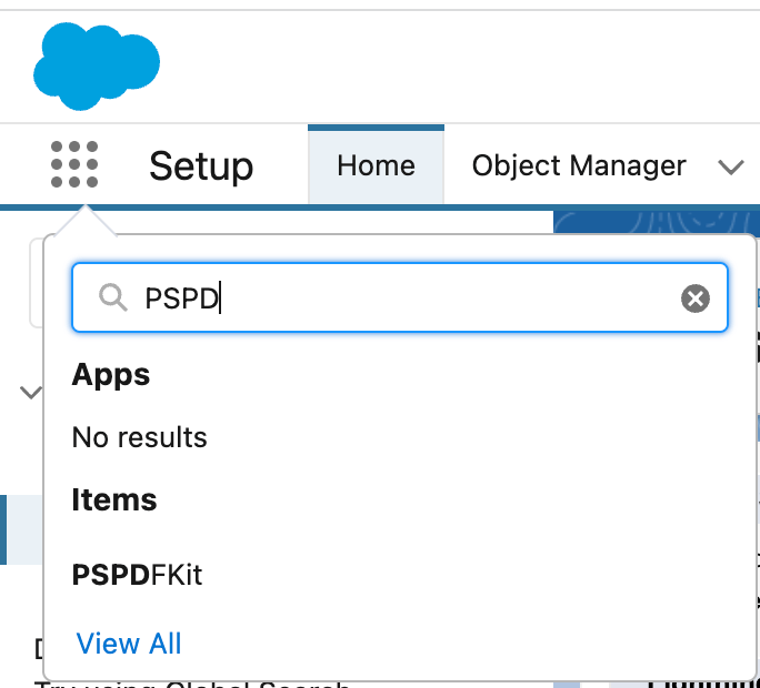 Search for PSPDFKit in the quick find box in your organization