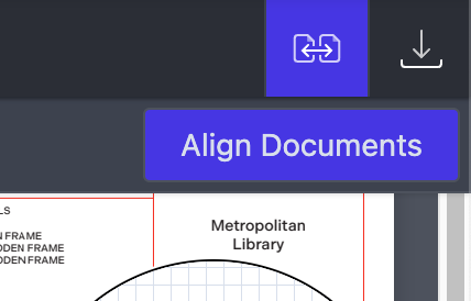 Align Documents toolbar button.